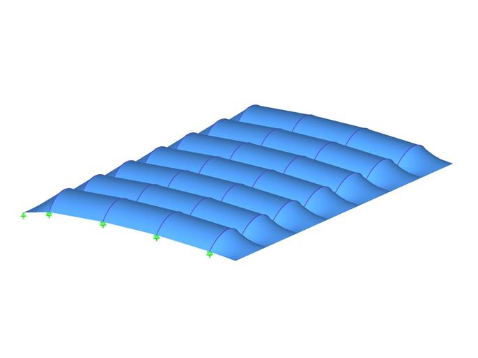 Cubierta de tela tensada de una pista de tenis en Belin-Béliet, Francia